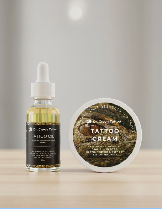 Dr Croc’s Tattoo – Oil &amp; Balm Aftercare Bundle